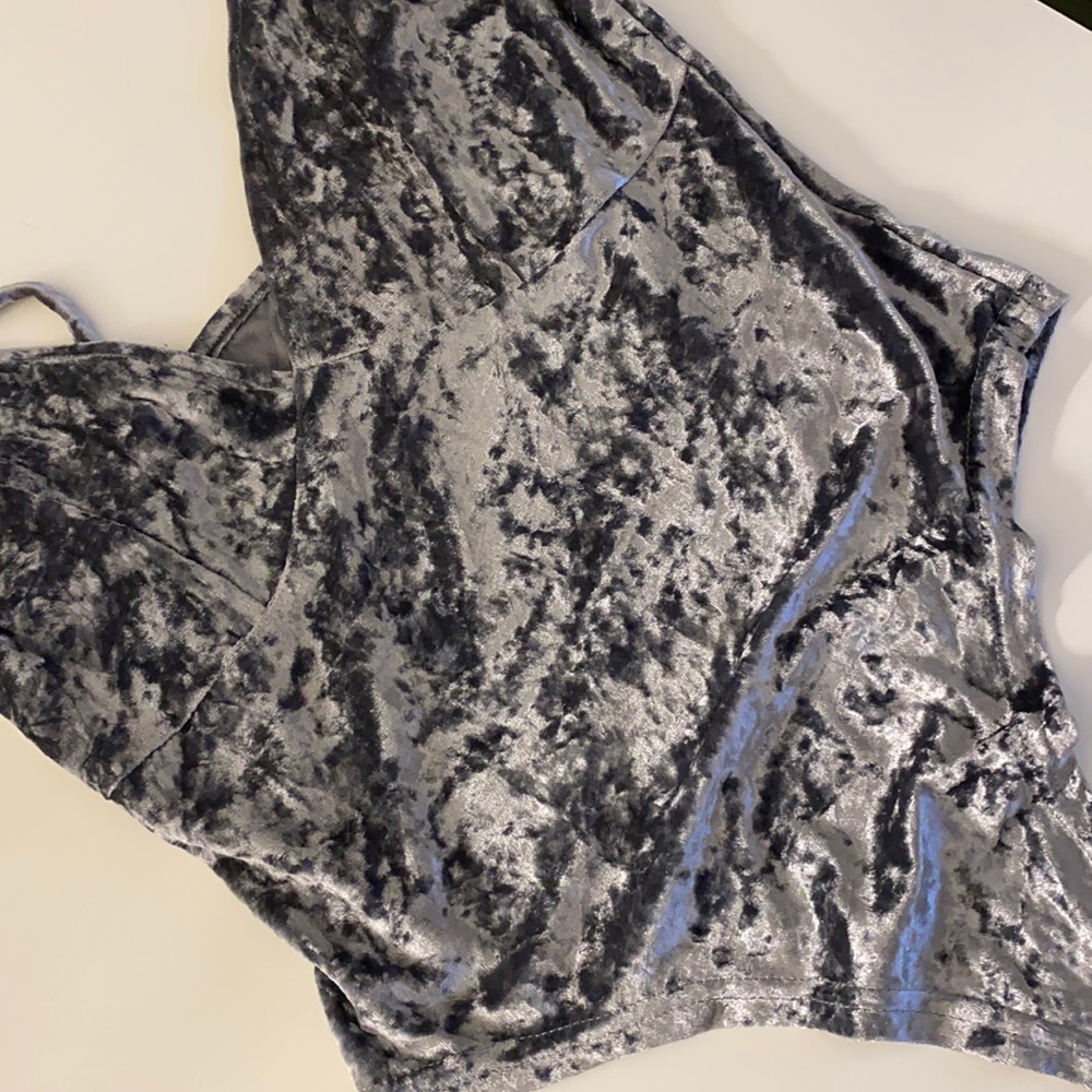silver bodysuit